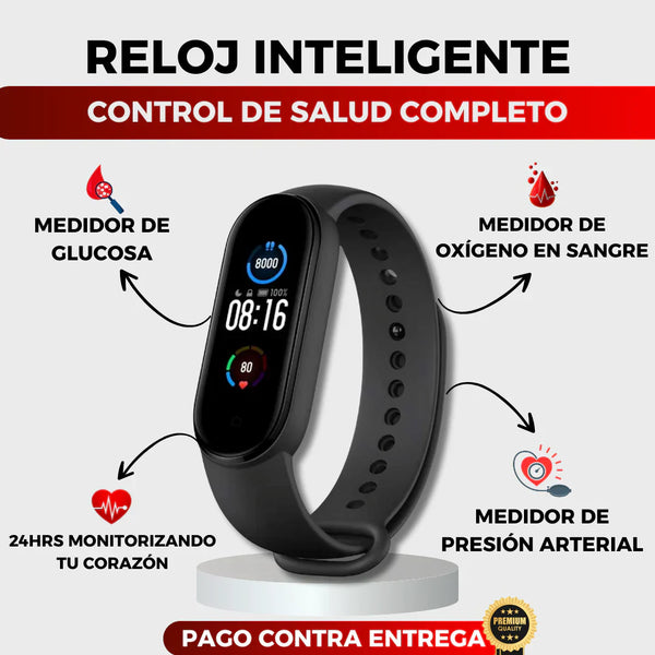 Promoción 60% OFF HASTA HOY 23:58 Reloj Inteligente con Medidor de Salud Completo - Envío gratis