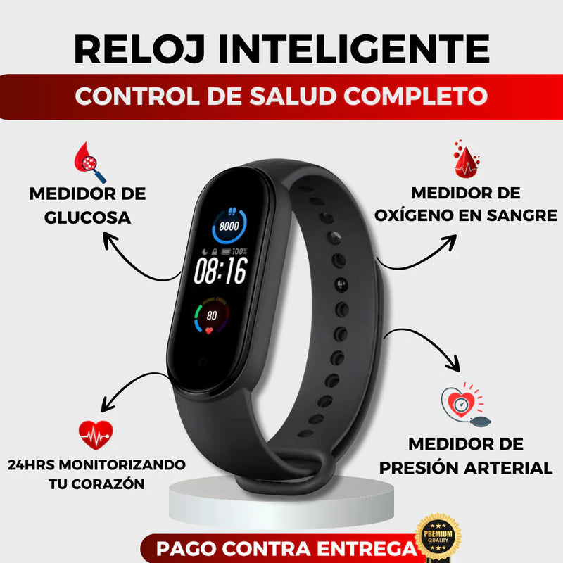 Promoción 60% OFF HASTA HOY 23:58 Reloj Inteligente con Medidor de Salud Completo - Envío gratis